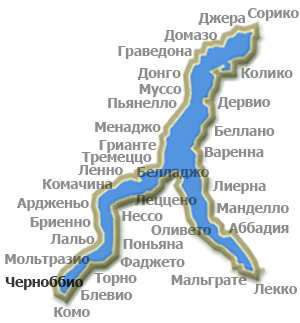 Карта Черноббио