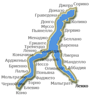 Карта Лекко